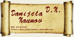 Danijela Naumov vizit kartica